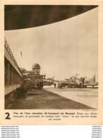 VUE DE L'AIRE CIMENTEE DE L'AEROPORT DU BOURGET  DOCUMENT FEUILLET 24 X 20 CM - Andere & Zonder Classificatie