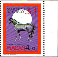 Macao Poste N** Yv: 606a Mi:639C Ano Lunar Do Cavalo Bord De Feuille - Unused Stamps