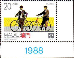 Macao Poste N** Yv: 567/570 Moyens De Transport Terrestres Coin De Feuille - Unused Stamps