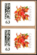 Canada Kanada ATM Kiosk Stamps 1 / Maple Leaf / 2013 / 63 As Pair MNH / Frama CVP Automatenmarken - Vignettes D'affranchissement (ATM) - Stic'n'Tic