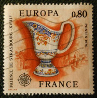 1877 France 1976 Oblitéré Faïence De Strasbourg Europa - Oblitérés