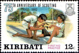 Kiribati Poste N** Yv: 88/91 75.Anniversaire Du Scoutisme - Kiribati (1979-...)