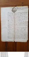 GENERALITE MONTPELLIER 1775 DIOCESE DE BEZIERS MONSEIGNEUR AYMARD CONSEILLER DU ROI - Cachets Généralité