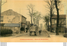 VILLENEUVE LA GARENNE  ROUTE DE GENNEVILLIERS  TOILEE COULEUR - Villeneuve La Garenne