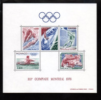 Monaco , Bloc N° 11 XXI Olympiade Montréal 1976  ** - Blocks & Kleinbögen