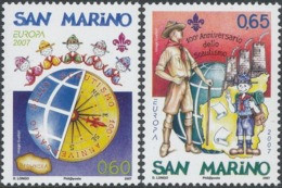 CEPT / Europa 2007 Saint Marin N° 2092 Et 2093 ** Le Scoutisme - 2007