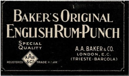 Baker's Original English Rum-Punch, Rum Inglese - Alcohols & Spirits