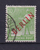Berlin 24 Rotaufdruck 10 Pf Gestempelt /1 - Sonstige & Ohne Zuordnung