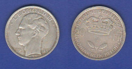 Belgie 20 Francs 1935 Leopold III Belgium Belgique Belgen Belgio - 20 Francs