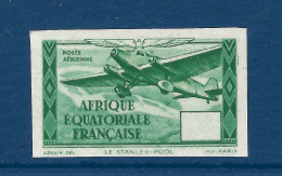 AEF - Poste Aérienne - Variété - YT N° 35 A Et B ** - Neuf Sans Charnière - Non Dentelé Et Sans Valeur - 1943 - Unused Stamps