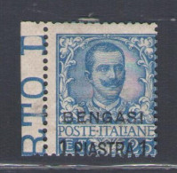 1926 Levante - Bengasi 1 Piastra Su 25 Cent Azzurro - N. 1 - MNH** - Otros & Sin Clasificación