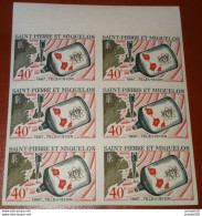 ST PIERRE MIQUELON, ND Bloc De 6, 1967 Inauguration Of Television Service,  Neuf Sans Charniere MNH**...... .. CL1-12-9c - Altri & Non Classificati