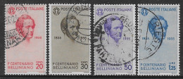 Italia Italy 1935 Regno Bellini 4val Sa N.388-391 US - Oblitérés