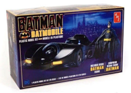 AMT - BATMOBILE + Figurine BATMAN Maquette Kit Plastique Réf. 1107M Neuf NBO 1/25 - Carros