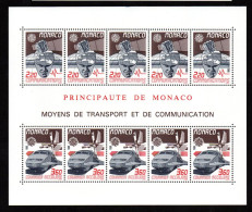 Monaco , Bloc N° 41 Transport Et Communication   ** - Blocks & Sheetlets