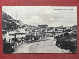 Cartolina - Fossombrone Visto Da Ponente ( Pesaro E Urbino ) - 1912 - Pesaro