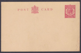 GB Great Britain 1930's Mint King George V One Penny Postcard, Post Card, Postal Stationery - Lettres & Documents
