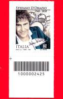 Nuovo - MNH - ITALIA - 2024 - Stefano D’Orazio, Batterista – Ritratto – I Pooh - B - Barre 2425 - Barcodes