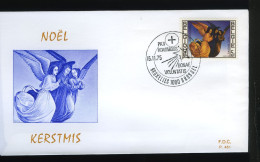 1784 - FDC - Kerstmis - Stempel: Bruxelles - Brussel - 1971-1980