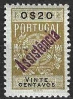 Revenue/ Fiscal, Portugal 1946 - ASSISTÊNCIA S/ Estampilha Fiscal-|- 0$20 - MNH - Neufs