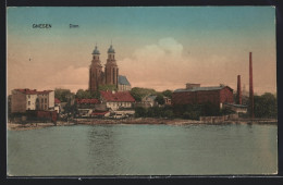 AK Gnesen, Blick Vom Wasser Zum Dom  - Posen