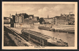 AK Posen, Frachtkähne Im Hafen  - Posen