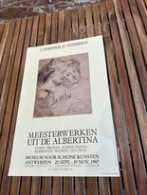 Affiche Europalia 87 Osterreich Meesterwerken Uit De Albertina Antwerpen 1987 - Autres & Non Classés