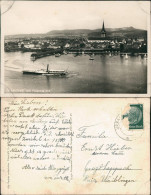 Ansichtskarte Radolfzell Am Bodensee Luftbild Dampfer 1938 - Radolfzell