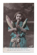 1ER AVRIL - Poisson D'Avril - Jeune Fille - Vous Ne Pouvez Les Refuser Je Joins Aux Poissons Un Baiser - 1912 - Animée - 1er Avril - Poisson D'avril