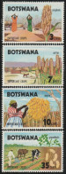 BOTSWANA 1971  -   AGRICULTURE  IMPORTANT CROPS: SORGHUM, MILLET, MAIZE, GROUNDNUTS   4v - Botswana (1966-...)