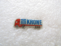 PIN'S   TRANSPORT   KRONE REMORQUE - Transports