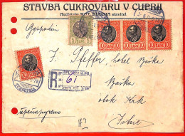 Aa1625 - SERBIA - POSTAL HISTORY - Nice Franking On  REGISTERED COVER - Serbien