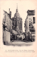 61 - MORTAGNE Au PERCHE - Tour De L'Eglise Notre Dame Avant L'incendie Du 2 Juillet 1887 Et Rue Des Deux Places - Mortagne Au Perche