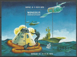 Mongolia 1970 Mi Block 23 MNH  (ZS9 MNGbl23) - Elicotteri