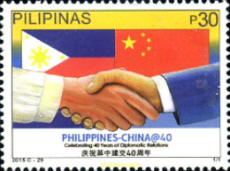 344200 MNH FILIPINAS 2015 40 ANIVERSARIO DE LAS RELACIONES CON CHINA - Philippinen