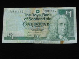 ECOSSE - 1 One Pound 1987 - The Royal Bank Of Scotland Plc  **** EN ACHAT IMMEDIAT **** - 1 Pond