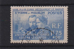 Saint Pierre Et Miquelon 1938 P Et M Curie 166 Oblit Used - Nuevos