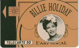 F 191-A  TARJETA DE FRANCIA ERROR 50 UNITS - 120 UNITS (BILLIE HOLYDAY) - 1991