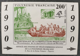 Calendrier 1990 Office Des Postes De La  Polynésie Française - Petit Format : 1981-90