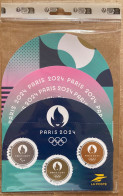 2024 France Francia Pairs Medals Or Argent Bronze Gold Silver Médaille Collector Unusual Odd Shape Round Rond MNH - Estate 2024 : Parigi