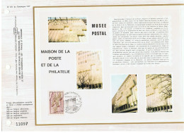 FEUILLET-MUSEE POSTAL-1er JOUR-1973- - Documents De La Poste