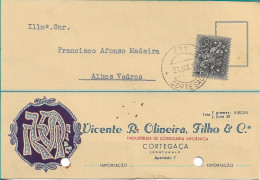 Portugal , 1957 , VICENTE R. OLIVEIRA FILHO & Cª, Cordage  , CORTEGAÇA , Commercial Postcard - Portugal