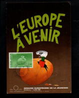 CARTE MAXIMUM 1985 CONSEIL DE L'EUROPE - 1980-1989