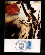 CARTE MAXIMUM 1987 LIBERTE DE GANDON - 1980-1989