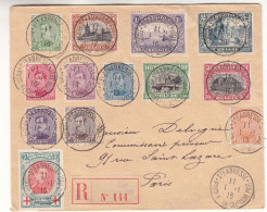 Belgique - Lettre Recom De 1916  - GF - Oblit Poste Ste Adresse  Exp Vers Paris - Valeur 110 € ++ - OC26/37 Etappengebied.