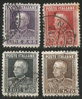 Italia Kingdom Regno 1927 Giubileo Jubilee # 214/217 Cpl 4v Set In VFU Condition - Usados