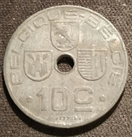 BELGIQUE - BELGIUM - 10 CENTIMES 1942 - Léopold III - Type Jespers - ( Belgique - Belgie ) - KM 125 - 10 Cent