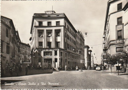 VITERBO DETTAGLI CORSO ITALIA E VIA MARCONI ANIMATA VIAGGIATA ANNO 1960 - Viterbo