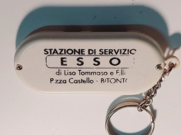 Bitonto Stazione Di Servizio Esso Portachiavi Pubblicitario Con Bussola E Orologio - Key-rings