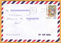2002 Israel   Letter To Moldova - Brieven En Documenten